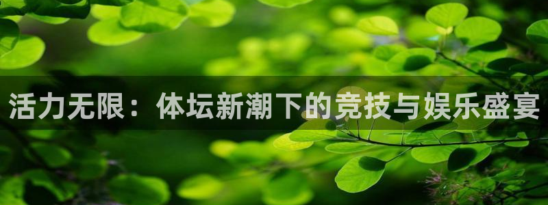 千亿国际官网下载平台注册流程图：活力无限：体坛新潮下